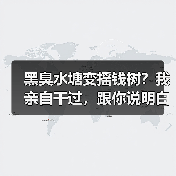 黑臭水塘变摇钱树？我亲自干过，跟你说明白（图3）