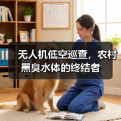 无人机低空巡查，农村黑臭水体的终结者