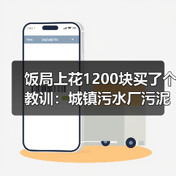 饭局上花1200块买了个教训：城镇污水厂污泥与燃煤锅炉掺烧发电技术