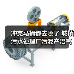 冲完马桶都去哪了 城镇污水处理厂污泥产沼气与沼渣利用