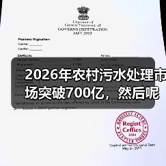 2026年农村污水处理市场突破700亿，然后呢？（图2）
