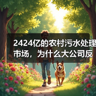 2424亿的农村污水处理市场，为什么大公司反而赚不到钱？（图3）
