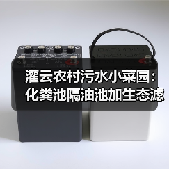 灌云农村污水小菜园：化粪池隔油池加生态滤池，别让钱打水漂（图2）