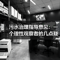 污水治理指导意见：一个理性观察者的几点疑惑（图2）