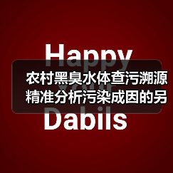 农村黑臭水体查污溯源精准分析污染成因的另一种可能