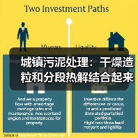 城镇污泥处理：干燥造粒和分段热解结合起来用