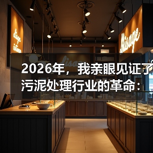 2026年，我亲眼见证了污泥处理行业的革命：城镇污泥深度脱水与热解气化耦合技术