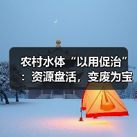 农村水体“以用促治”：资源盘活，变废为宝