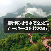 柳州农村污水怎么处理？一种一体化技术得到了认可（图2）
