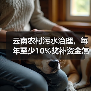 云南农村污水治理，每年至少10%奖补资金怎么用？