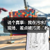说个真事：我在污水厂现场，差点被污泥“教做人”