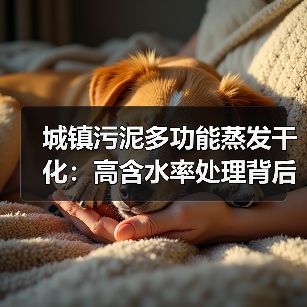 城镇污泥多功能蒸发干化：高含水率处理背后的真实逻辑（图3）