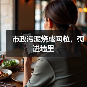 市政污泥烧成陶粒，砌进墙里