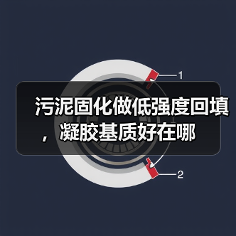 污泥固化做低强度回填，凝胶基质好在哪