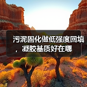 污泥固化做低强度回填，凝胶基质好在哪（图2）