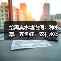 给黑臭水塘治病：种水草、养鱼虾，农村水体怎么重新变清