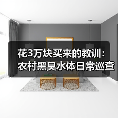 花3万块买来的教训：农村黑臭水体日常巡查动态监测长效管护三级网格到底怎么搞？