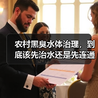 农村黑臭水体治理，到底该先治水还是先连通？
