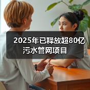 2025年已释放超80亿污水管网项目