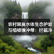 农村黑臭水体生态护坡与植被缓冲带：拦截净化的真实效果（图3）