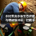 农村黑臭水体生态护坡与植被缓冲带：拦截净化的真实效果