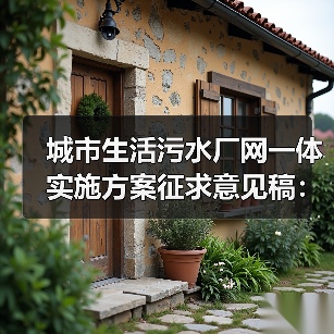 城市生活污水厂网一体实施方案征求意见稿：我看到的三个坑（图4）
