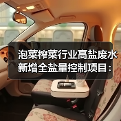 泡菜榨菜行业高盐废水新增全盐量控制项目：一个环保标准的真实影响（图3）