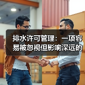 排水许可管理：一项容易被忽视但影响深远的政策
