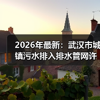 2026年最新：武汉市城镇污水排入排水管网许可实施细则，搞错就罚款