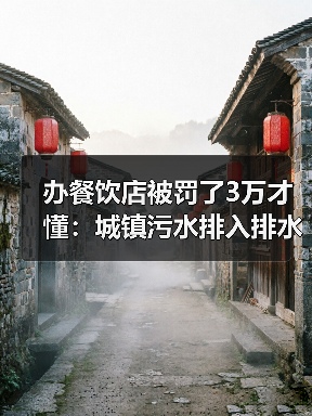 办餐饮店被罚了3万才懂：城镇污水排入排水管网许可管理办法到底管什么？（图4）