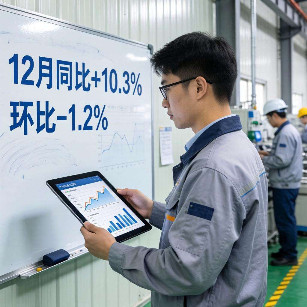 12月PPI同比上涨10.3% 环比下降1.2%第一张图