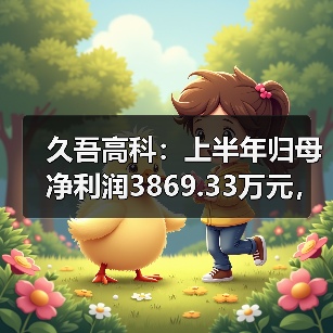 久吾高科：上半年归母净利润3869.33万元，同比增长226.53%（图2）