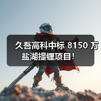 久吾高科中标 8150 万盐湖提锂项目!(图4) 久吾高科中标 8150 万盐湖提锂项目!(图4)