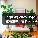 上海环境 2025 上半年业绩出炉:营收 29.64 亿增 5.26%,多业务协同扩版图(图1) 上海环境 2025 上半年业绩出炉:营收 29.64 亿增 5.26%,多业务协同扩版图(图1)