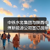 中铁水务集团与陕西中煤新能源公司签订战略合作协议(图1) 中铁水务集团与陕西中煤新能源公司签订战略合作协议(图1)