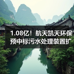 1.08亿!航天凯天环保预中标污水处理装置扩建项目(图2) 1.08亿!航天凯天环保预中标污水处理装置扩建项目(图2)