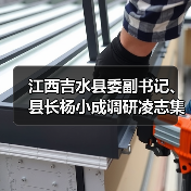 江西吉水县委副书记、县长杨小成调研凌志集团绿源污水处理厂(图3) 江西吉水县委副书记、县长杨小成调研凌志集团绿源污水处理厂(图3)