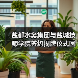 盐都水务集团与盐城技师学院签约揭牌仪式圆满举行(图2) 盐都水务集团与盐城技师学院签约揭牌仪式圆满举行(图2)