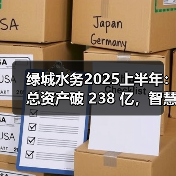 绿城水务2025上半年:总资产破 238 亿,智慧化 + 战略拓局双线发力(图2) 绿城水务2025上半年:总资产破 238 亿,智慧化 + 战略拓局双线发力(图2)