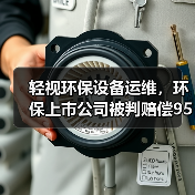 轻视环保设备运维,环保上市公司被判赔偿9544万的背后(图1) 轻视环保设备运维,环保上市公司被判赔偿9544万的背后(图1)