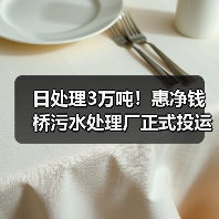日处理3万吨!惠净钱桥污水处理厂正式投运(图1) 日处理3万吨!惠净钱桥污水处理厂正式投运(图1)
