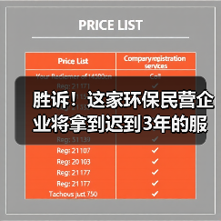 胜诉!这家环保民营企业将拿到迟到3年的服务费(图1) 胜诉!这家环保民营企业将拿到迟到3年的服务费(图1)