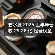 碧水源 2025 上半年营收 29.28 亿 经营现金流 2.5 亿(图1) 碧水源 2025 上半年营收 29.28 亿 经营现金流 2.5 亿(图1)