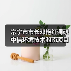 常宁市市长邓艳红调研中信环境技术湘南项目污水厂(图1) 常宁市市长邓艳红调研中信环境技术湘南项目污水厂(图1)