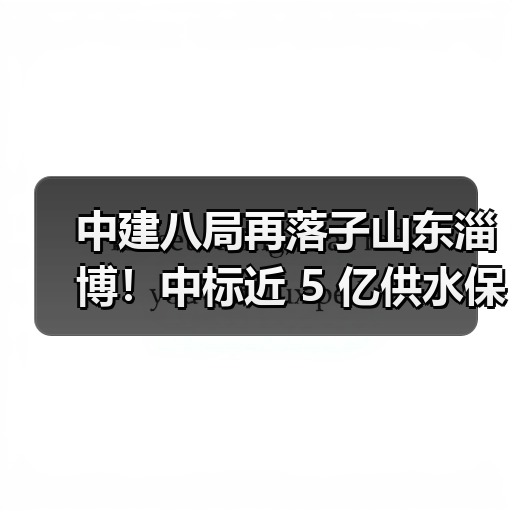 中建八局再落子山东淄博!中标近 5 亿供水保障工程,3 个月内连揽两大重点项目(图4) 中建八局再落子山东淄博!中标近 5 亿供水保障工程,3 个月内连揽两大重点项目(图4)