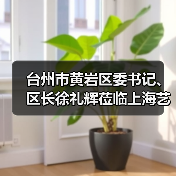 台州市黄岩区委书记、区长徐礼辉莅临上海艺迈调研指导工作(图3) 台州市黄岩区委书记、区长徐礼辉莅临上海艺迈调研指导工作(图3)
