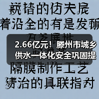 2.66亿元!滕州市城乡供水一体化安全巩固提升项目(一期)设计施工总承包(EPC)二次招标(图2) 2.66亿元!滕州市城乡供水一体化安全巩固提升项目(一期)设计施工总承包(EPC)二次招标(图2)