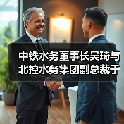 中铁水务董事长吴琦与北控水务集团副总裁于良法举行会谈(图1) 中铁水务董事长吴琦与北控水务集团副总裁于良法举行会谈(图1)