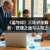 《道与得》三场讲座解析:管理之道与认知之得(图3) 《道与得》三场讲座解析:管理之道与认知之得(图3)