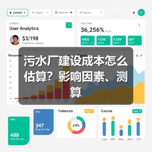 污水厂建设成本怎么估算?影响因素、测算步骤与避坑要点